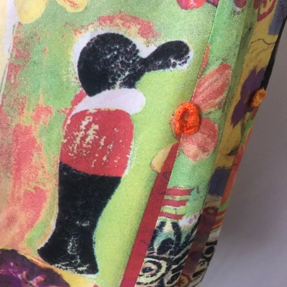 Moschino Cheap Chic Yellow Peace Sign Dress - Picture 9 of 13